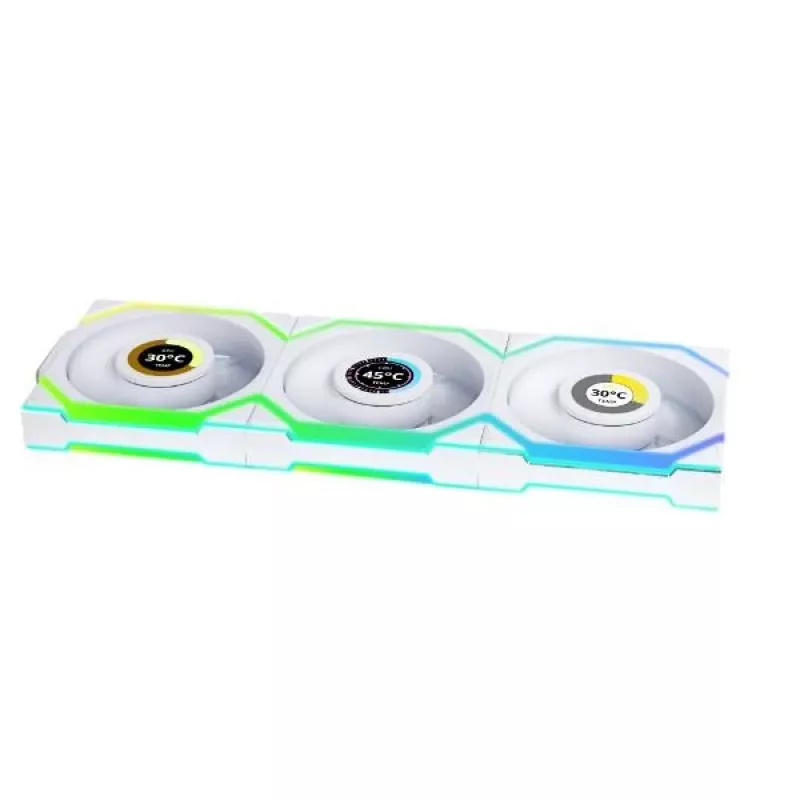 Fan Lian Li UNI FAN SL Wireless 120 12 cm Weiß 3 Stück 28,5 dB 64,05 cfm