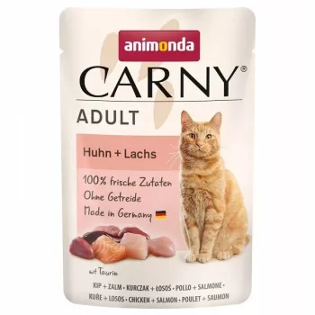 ANIMONDA Carny Adult Huhn und Lachs - Nassfutter für Katzen - 85g