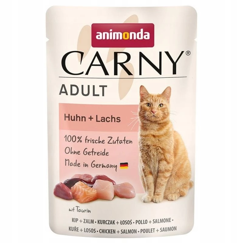 ANIMONDA Carny Adult Huhn und Lachs - Nassfutter für Katzen - 85g