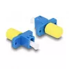 DeLOCK Hybrid-Koppler für optische Fasern, LC Simplex Buchse auf ST Simplex Buchse, blau
