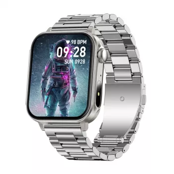Smartwatch Colmi P80 Steel Silver mit Bluetooth und Herzfrequenzmesser