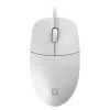 Kabelgebundene Maus DEFENDER AZORA MB-24 — beidhändige optische USB-Maus, 1200 dpi, 3 Auflösungsmodi, weiß, 109×86×34 mm
