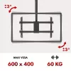 Decken-TV-Halterung MACLEAN MC-112B, max. Traglast 60 kg, neigbar und schwenkbar