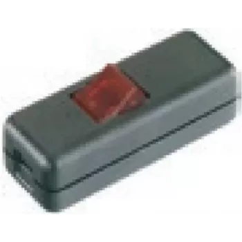Bachmann 8010 - Wippschalter - 2P - Schwarz - Rot - 250 V - 80 mm - 30 mm