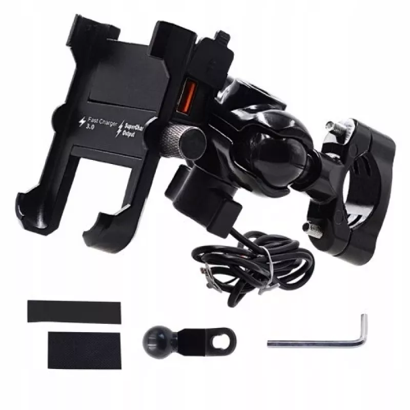 Motorrad-Handyhalterung Freedconn MC10 + BM2R-Steuerkopfhalterung