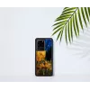Handyhülle iKins für Samsung Galaxy S20 Ultra — schwarz, Modell 'Cafe Terrace'