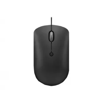 Kabelgebundene optische Maus Lenovo GY51D20875 USB Typ-C, beidhändig, 2400 DPI, 4 Tasten, schwarz