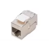 Keystone-Modul Digitus CAT 6A RJ-45 geschirmt Silber 1 Stk.