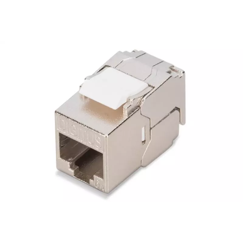 Keystone-Modul Digitus CAT 6A RJ-45 geschirmt Silber 1 Stk.