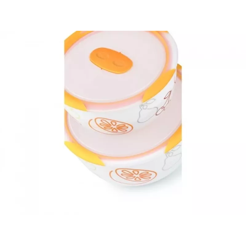 Salatschüssel Oursson BS4781RC/OR Rund Keramik 2 Stück