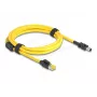 Delock Kabel RJ45-Stecker Cat.6 auf Mini I/O 8 Pin D-Form Typ 2 2 m (81251)