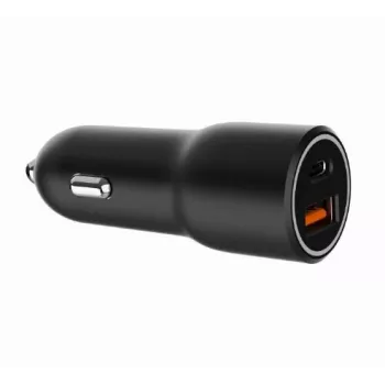 Auto-Ladegerät für Mobilgeräte Gembird TA-UC-AC2PDQC38-CAR-01, USB-C, 38 W, 12–24 V, schwarz