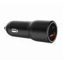 Auto-Ladegerät für Mobilgeräte Gembird TA-UC-AC2PDQC38-CAR-01, USB-C, 38 W, 12–24 V, schwarz
