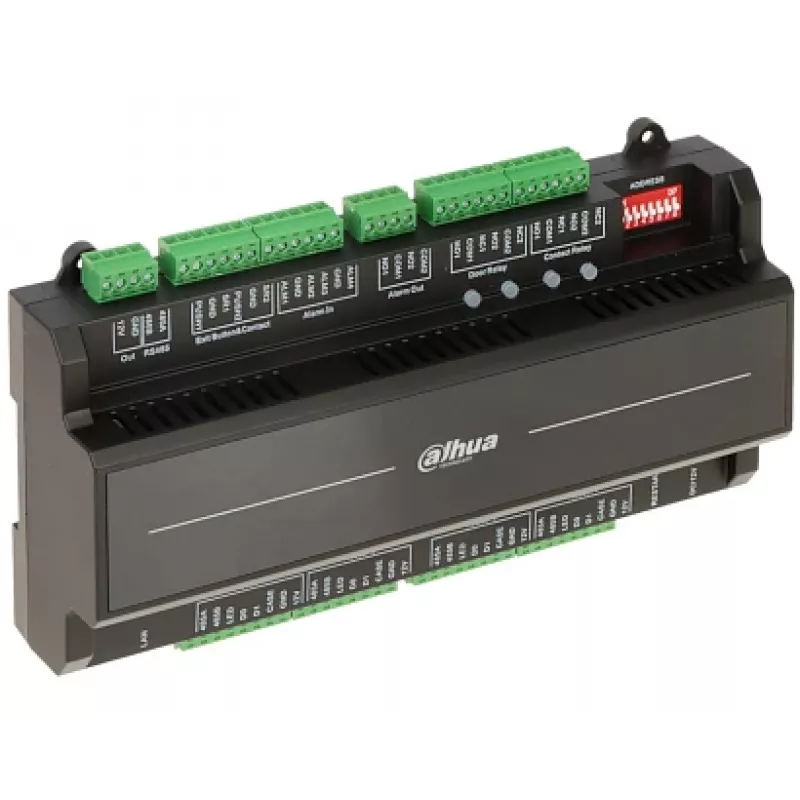 Sicherheitstürcontroller DAHUA ASC2202B-D — 2-Tür-Bare-Controller, 12 V, 1,4 A, RS-485, 210×50×106 mm