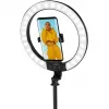LogiLink Smartphone-Ringleuchte mit Selfie-Stick-Stativ, DM 20cm (AA0156)