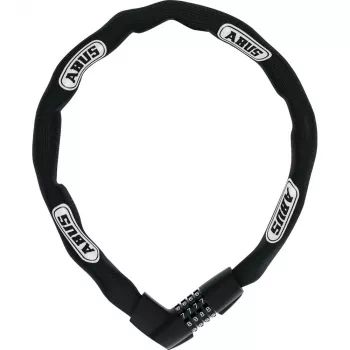 Kettenschloss ABUS 48566 Schwarz Weiß 850 mm gehärteter Stahl