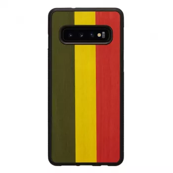 Smartphone-Hülle man and wood für Galaxy S10 — reggae Schwarz Schutzhülle
