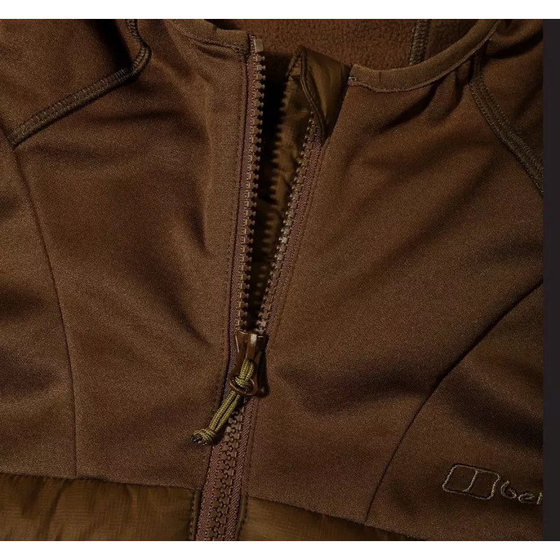 Herren Berghaus Kapuzen-Hybridjacke Größe M braun