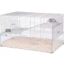 Käfig ZOLUX Neolife 80 (Modell 205664GRI) für Mäuse und Ratten — 780×450×480 mm, Kunststoff, Stababstand 9 mm, inklusive Napf, grau
