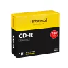 Intenso - 10 x CD-R - 700MB (80 Min) 40x - Slim Jewel Case - Speichermedium (1001622)