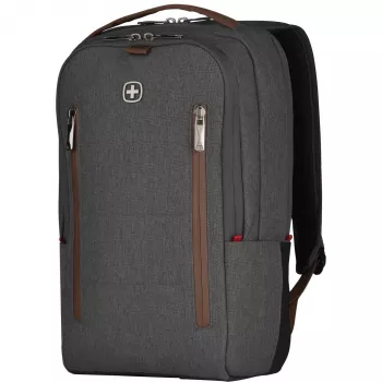 WENGER City Upgrade 40,64cm 16Zoll Laptop-Rucksack mit Umhängetasche Grau