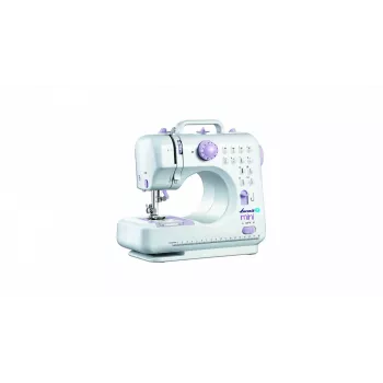 Halbautomatische Nähmaschine Łucznik Mini — Elektrisch, 3 Stichmuster, 4-Stufen-Knopfloch, Freiarm