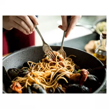 Wok Ballarini 75002-815-0 Rund Anthrazit 30 cm, Aluminium, 6-lagige Granit/Titan-Antihaftbeschichtung