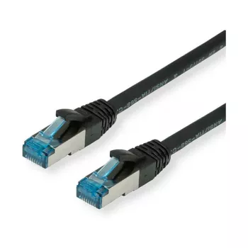 VALUE - Patchkabel - RJ-45 (M) auf RJ-45 (M) - 10 m - SFTP, PiMF - CAT 6a - Halogenfrei, vergossen, rastnasenschutz, flexibel - Schwarz (21.99.1967)