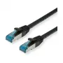 VALUE - Patchkabel - RJ-45 (M) auf RJ-45 (M) - 10 m - SFTP, PiMF - CAT 6a - Halogenfrei, vergossen, rastnasenschutz, flexibel - Schwarz (21.99.1967)