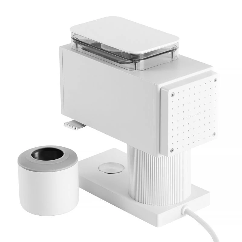 Elektrische Kaffeemühle Fellow Ode Gen 2 — 140 W, Edelstahlmahlwerk, 100 g Kapazität, weiß