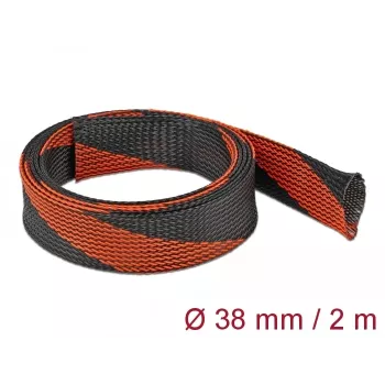 Kabelschlauch DeLOCK 20753 Schwarz Rot