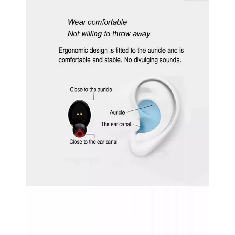 Earbuds V.Silencer Ture Wireless Earbuds schwarz/rot