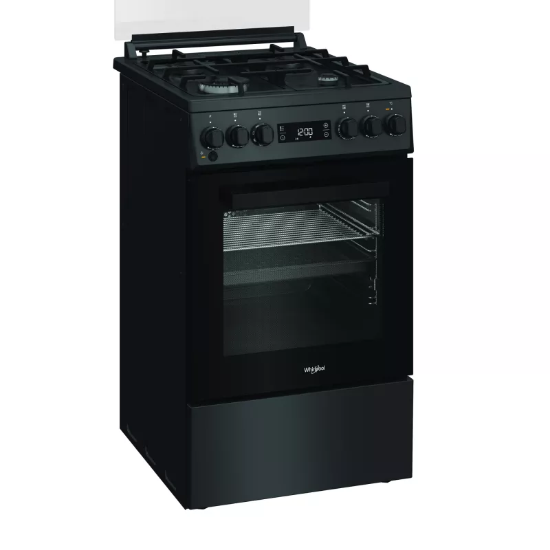Whirlpool Herd | W5G8LMSWTA | Kochfeldtyp Gas | Ofentyp Elektro | Anthrazit | Breite 50 cm | Tiefe 60 cm | 60 L