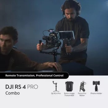 Handkamera-Stabilisator DJI RS 4 Pro Schwarz Kohlefaser 360°-Schwenk