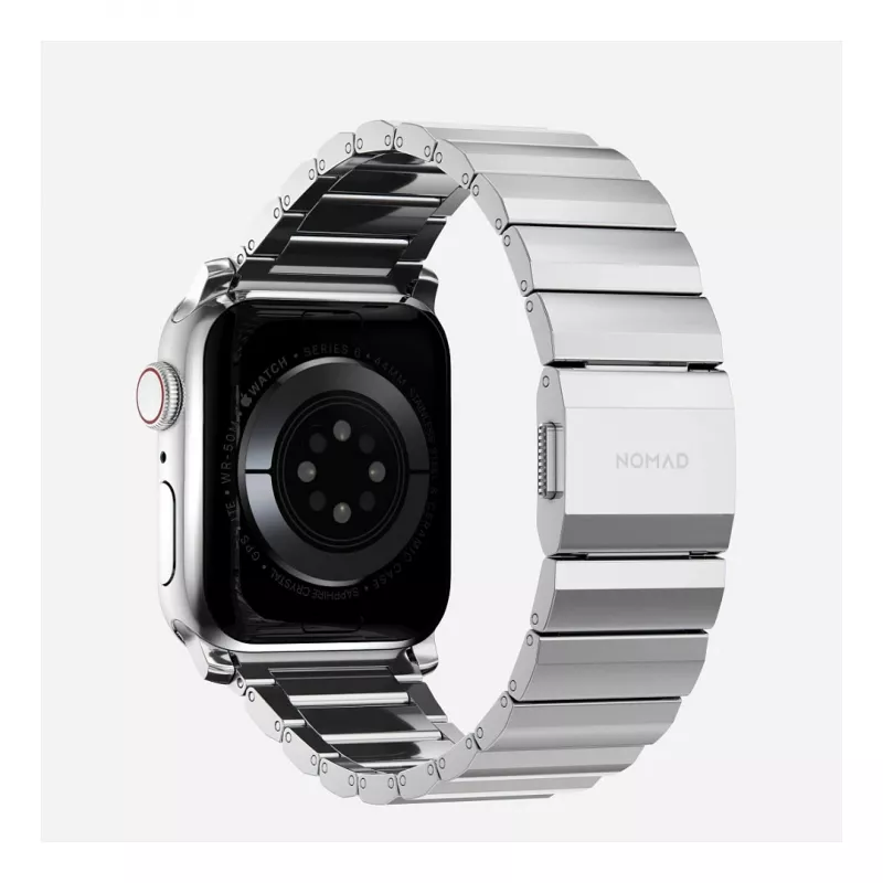 Band Nomad NM1A4HSXS0 für Sportuhr, Edelstahl, Silber, Breite 35 mm, 108,9 g