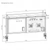 Schreibtisch-Trennwand ergo office ER-301 W – 1116 mm breiter Stahl-Sichtschutz mit Magnettafel, weiß, max. Belastung 10 kg