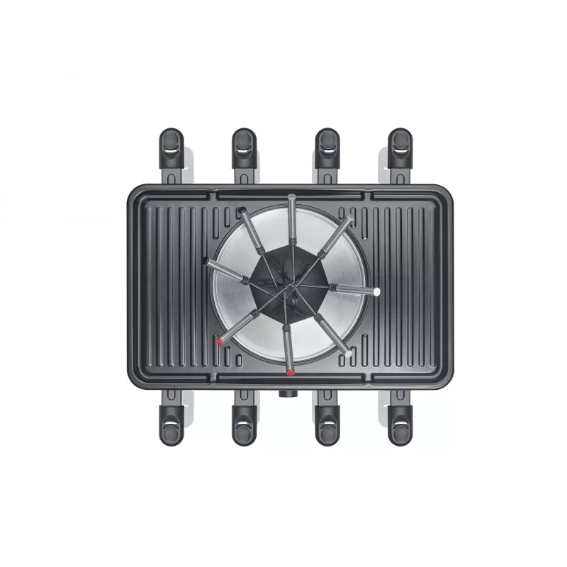 Raclette Grill Severin RG 2347 8 Personen 1400 W Schwarz