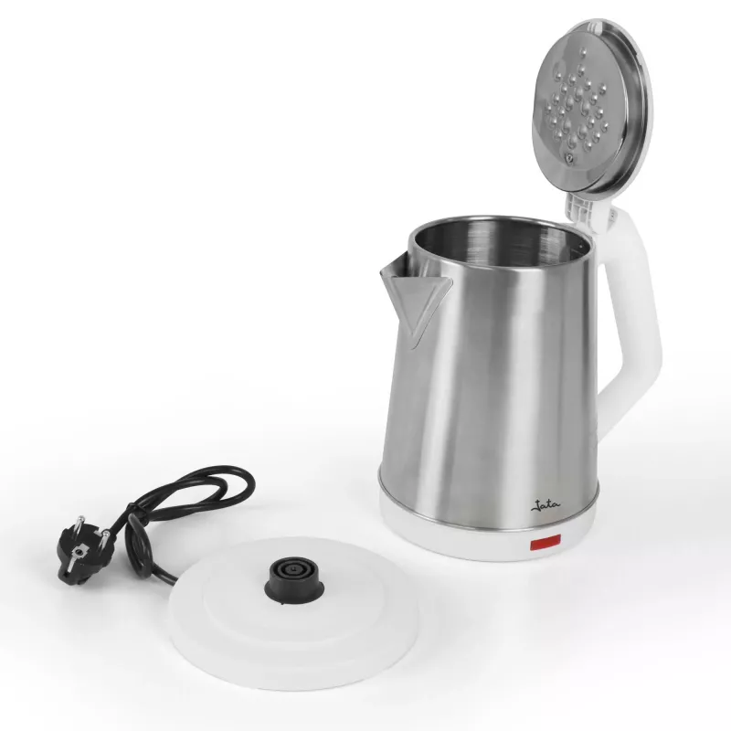 Elektrischer Wasserkocher JATA 2 L 1500 W Edelstahl Weiß