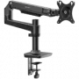 Schreibtisch-Monitorhalterung ONKRON MS75-B für Bildschirme von 43,2–96,5 cm (17 Zoll–38 Zoll), Klemme/Tischdurchführung, bis 11 kg, VESA 75×75–100×100, höhenverstellbar, schwenkbar & neigbar