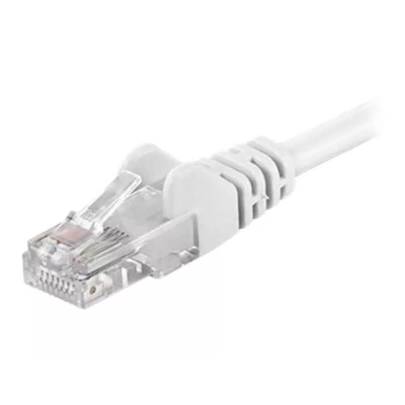 Wentronic Goobay CAT 5e Patchkabel, U/UTP, Weiß, 0,25 m - CCA-Kupfergemisch (68614)