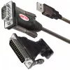 UNITEK Y-105A serielles Kabel Schwarz 1,5 m USB Typ-A DB-9