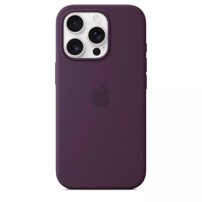 Apple iPhone 16 Pro Silikon Case mit MagSafe - Pflaume