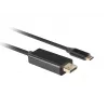 LANBERG CA-CMDP-10CU-0030-BK Videokabel-Adapter, 3 m, USB Type-C auf DisplayPort, 4K@60Hz/144Hz Unterstützung