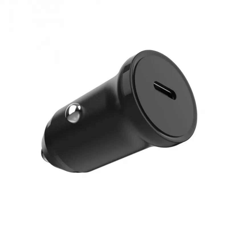 Auto-USB-C-Ladegerät FIXED FIXCC20N-C-BK 20W, einzelner USB-C-Anschluss, kompakt schwarz für 12V-Buchse