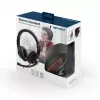 Kabelgebundenes Gaming-Headset GEMBIRD MHS-03-BKRD — binaural, ohrumschließend, 3,5 mm, 1,8 m Kabel, rot/schwarz