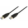 Logilink - USB-Kabel - 9-polig USB Typ A (M) - 9-polig USB Typ A (M) - 3 m (USB / USB 2.0 / USB 3.0) - Vergossen - Schwarz (CU0040)
