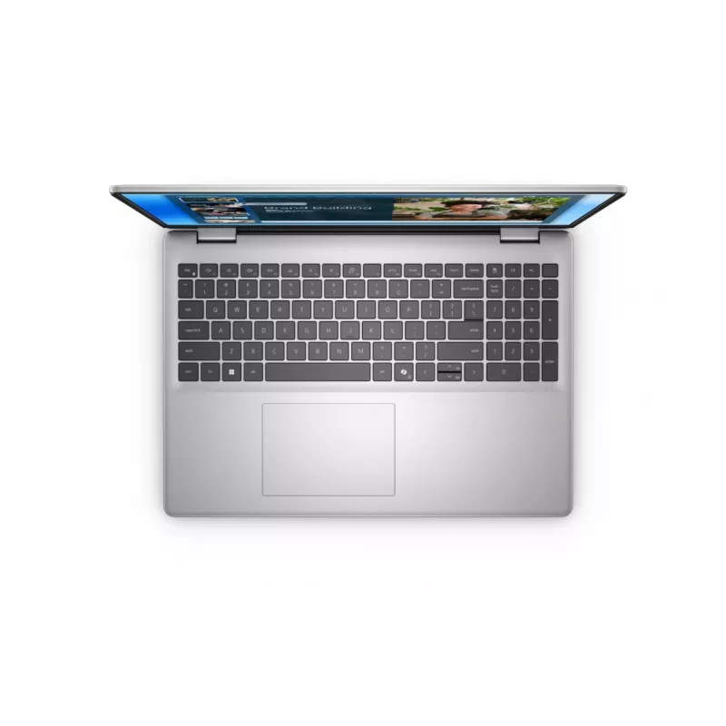 Laptop Dell 16 AG 2.5K i7-150U, 16GB RAM, 512GB SSD, Intel Graphics, Ubuntu, Hintergrundbeleuchtete ENG-Tastatur, Fingerabdruck, Silber, 3Y OnSite