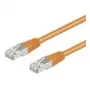Wentronic Goobay CAT 5e Patchkabel, F/UTP, Orange, 0,25 m - CCA Kupfer-Mix (93455)