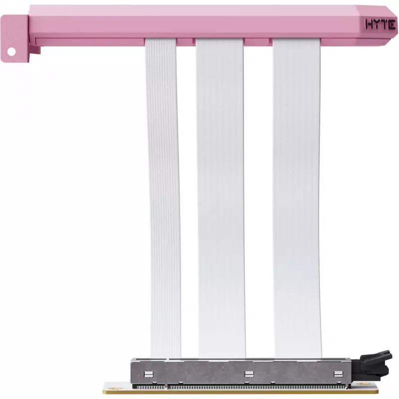 PCIe 5.0 Hyper Riser-Kabel HYTE ACC-HYTE-PCIE50-SM, 20 cm, pink/weiß