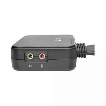 Eaton Tripp Lite series 2-Port USB/HD Cable KVM Switch with Audio/Video, Cables and USB Peripheral Sharing - KVM-/Audio-/USB-Switch - 2 x KVM/Audio/USB - 1 lokaler Benutzer - Deskt